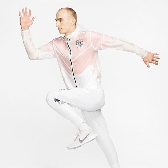 Nike Blue Ribbon Sports BRS Windrunner Jacket Windbrraker White Blue Medium M LE - Picture 1 of 12
